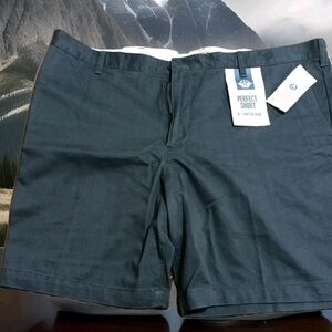 Dockers Mens Perfect Short With Security Pocket Size 42 Blue